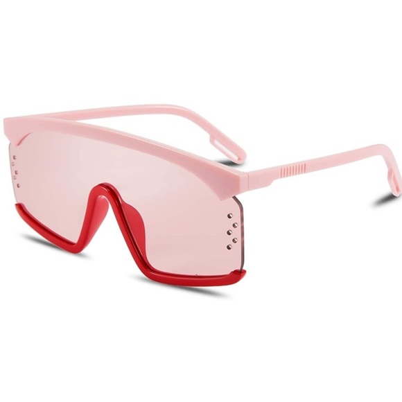 CARDI LADIES OVERSIZED PINK SUNGLASSES GLASSES NEW main image 7